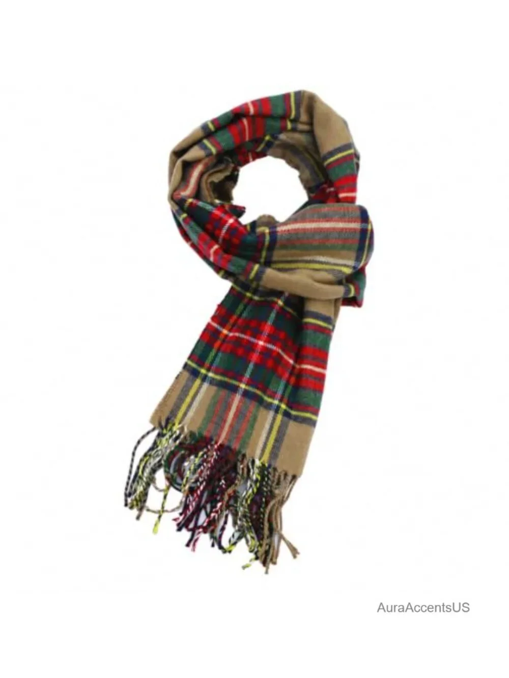 Tartan Plaid Cashmere Feel Soft Luxurious Winter Scarf